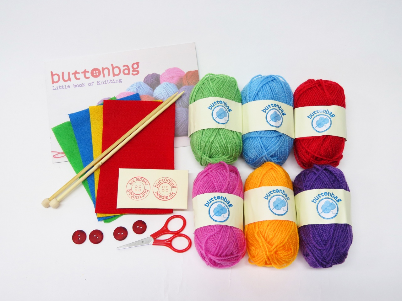 Learn to Knit Suitcase Kit - Buttonbag